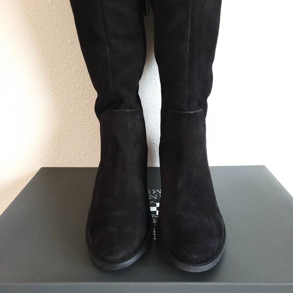 New Vince Camuto Bendra Suede Over the Knee Boots in black - Picture 4 of 13
